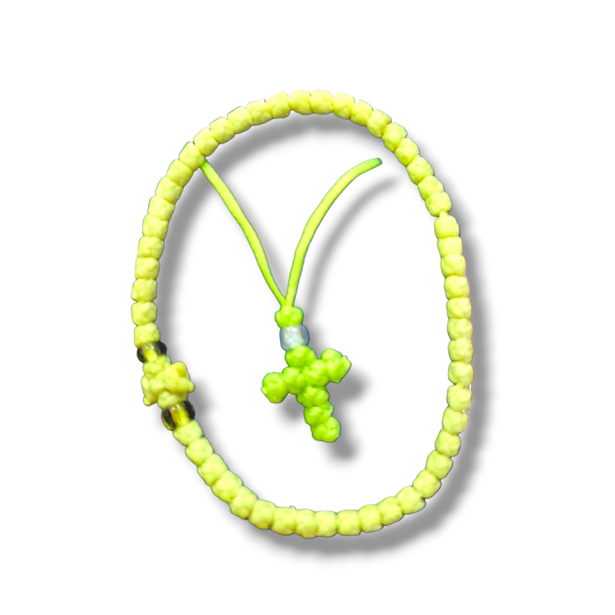 Thin Cross Necklace + Prayer Rope Bracelet Sets