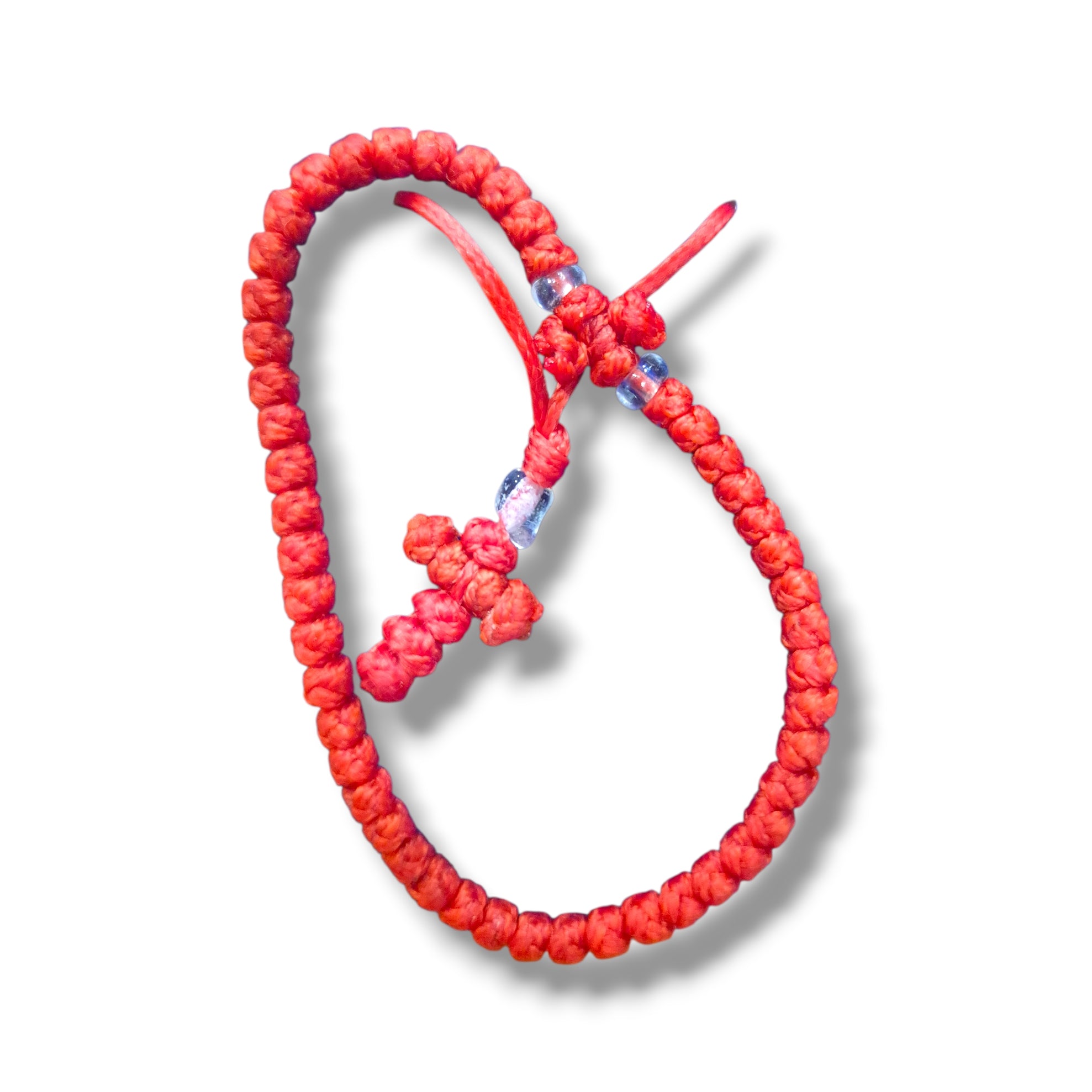 Thin Cross Necklace + Prayer Rope Bracelet Sets