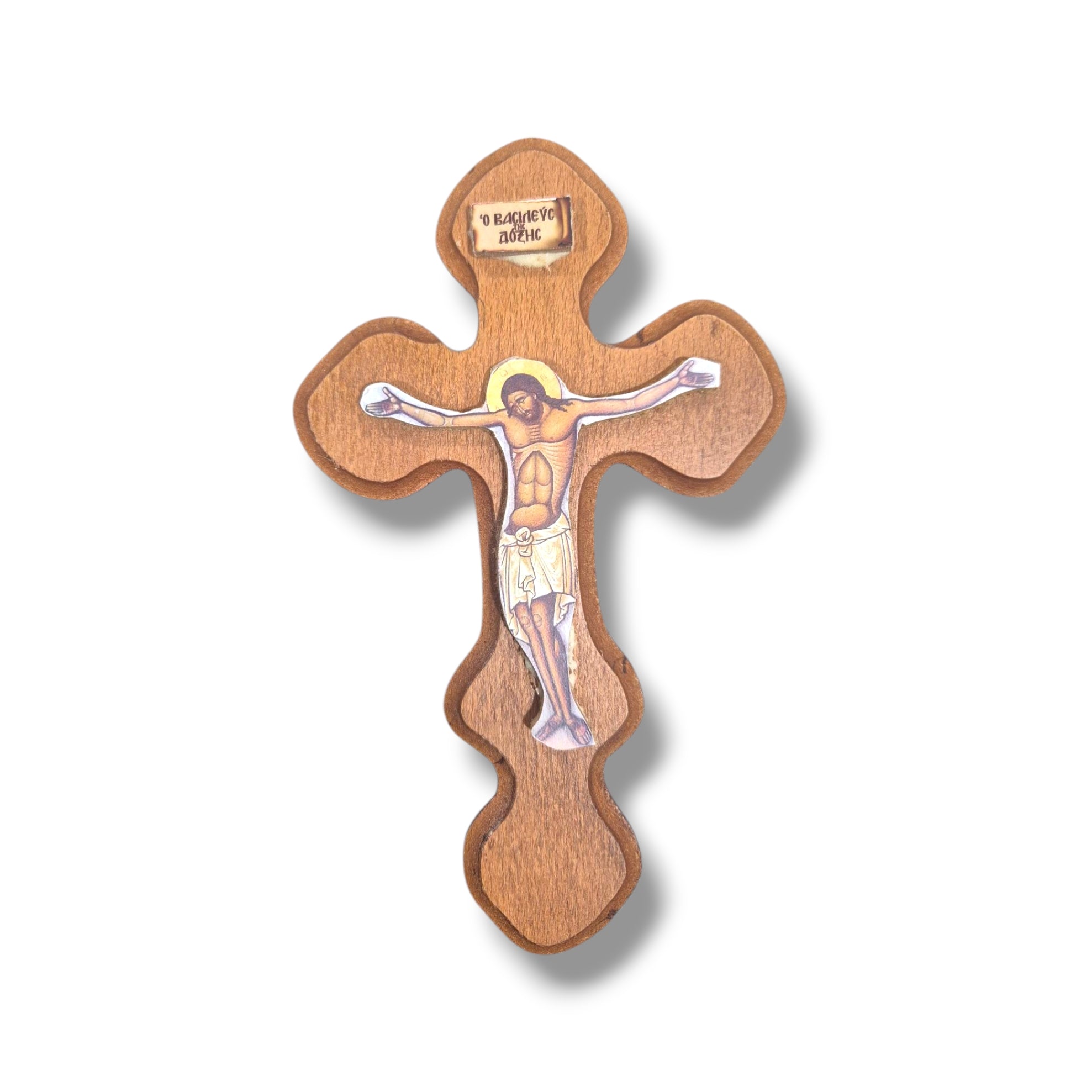 Wooden Wall Cross (11x17cm)