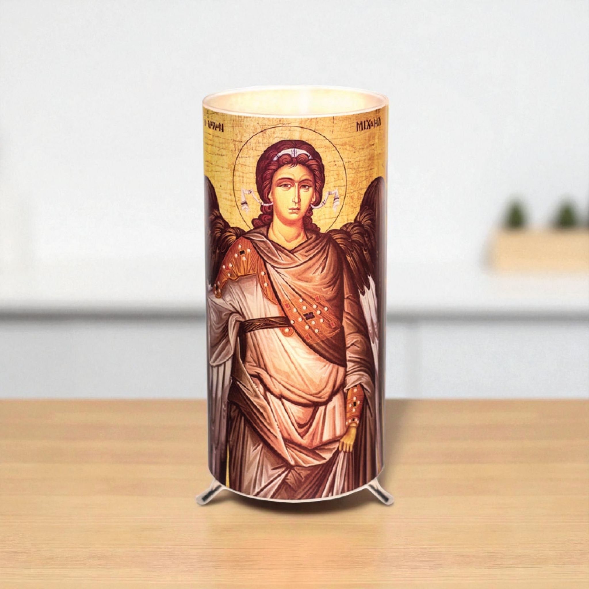 Archangel Michael Icon Candle Lantern