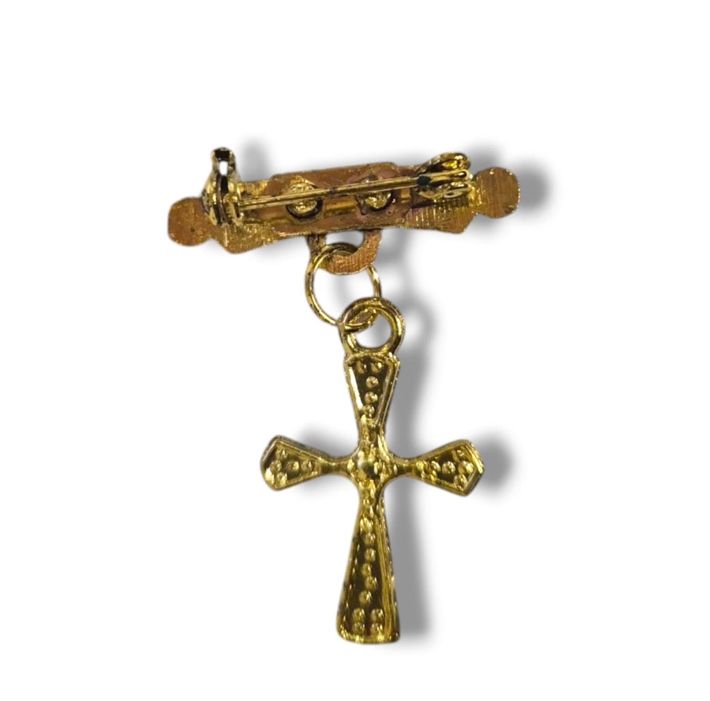 Gold Cross Pin