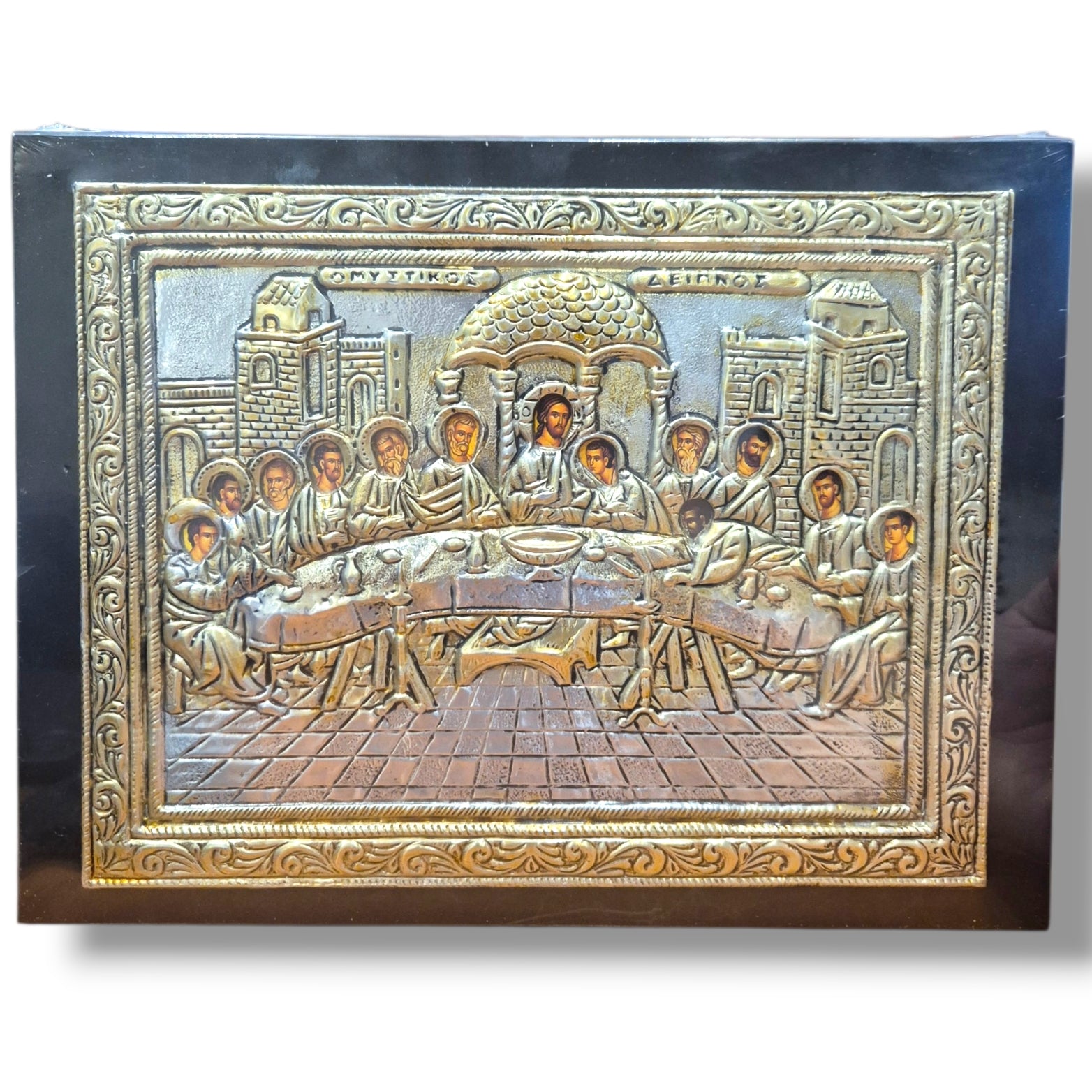 Mystical Supper Icon (Silver Plated) 27x35cm