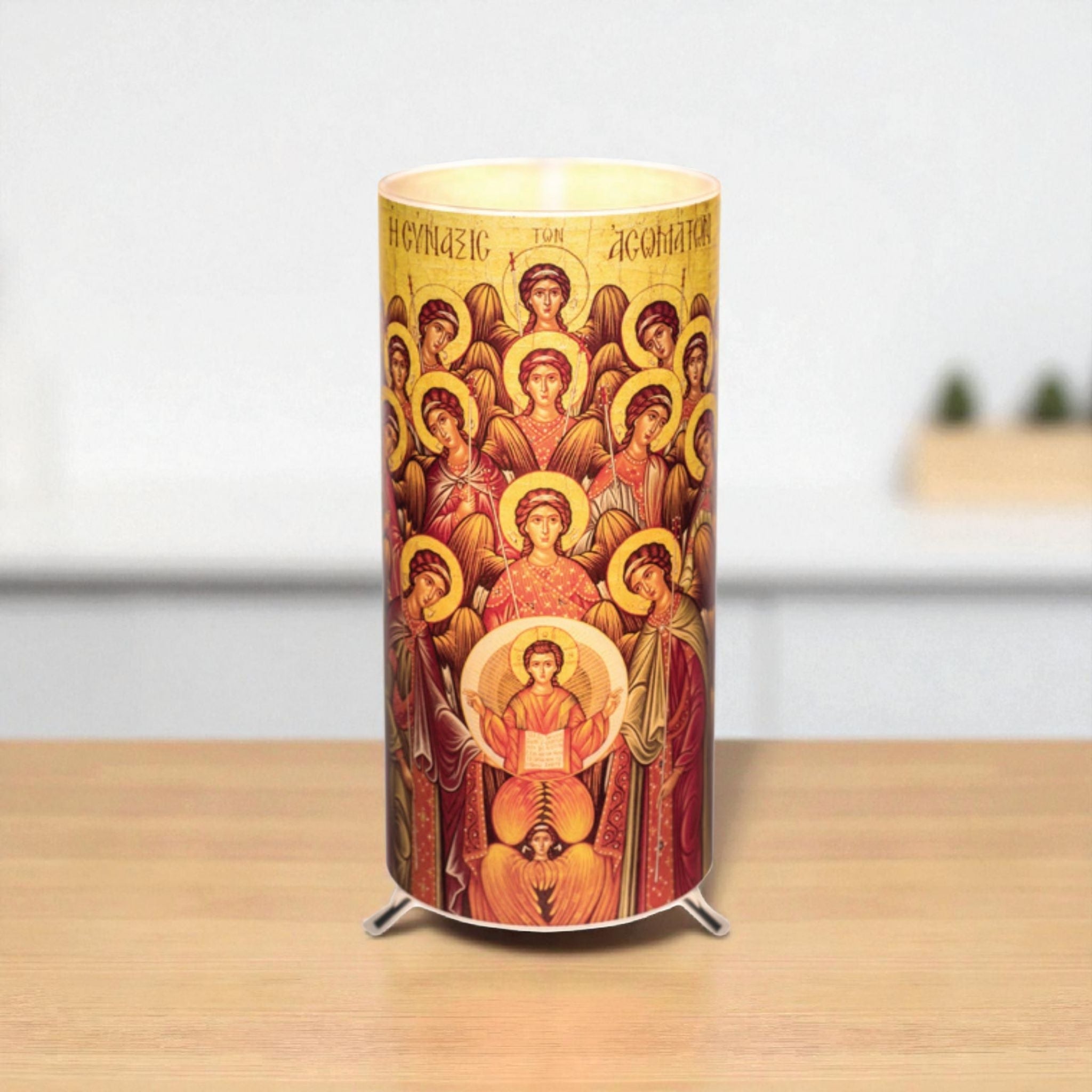 Synaxis Of The Archangels Icon Candle Lantern