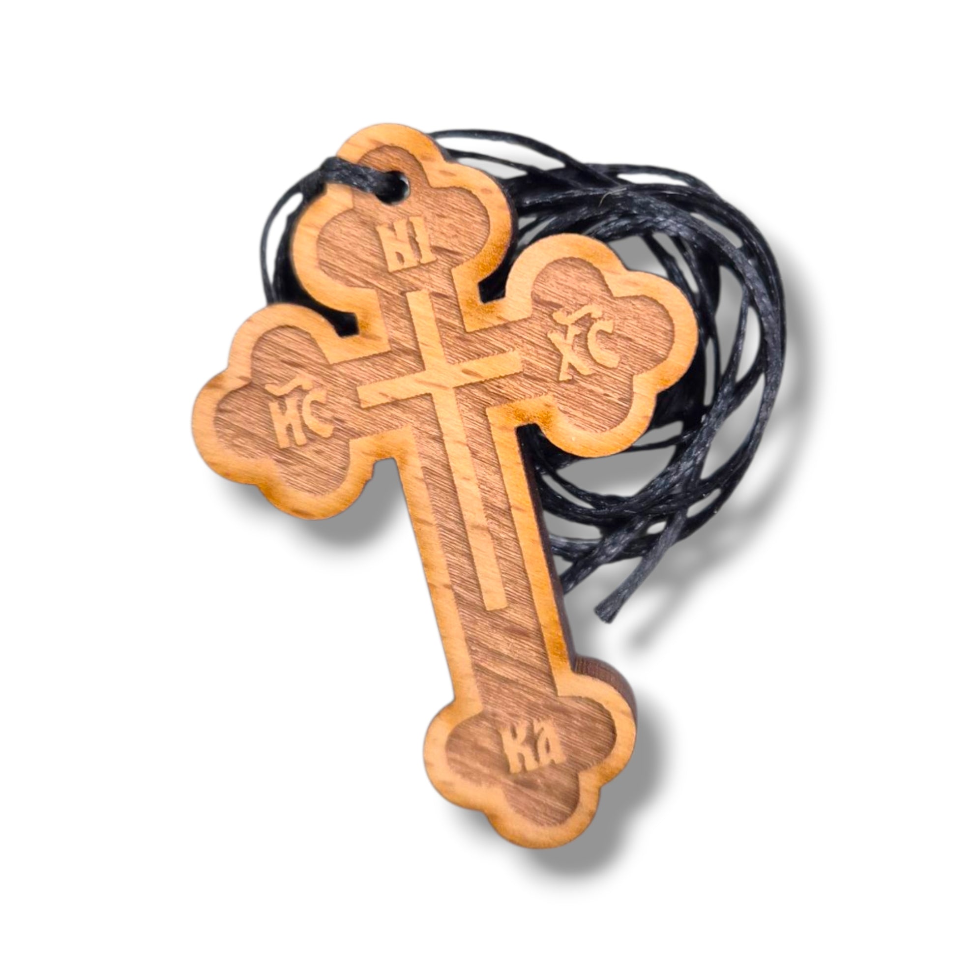 Large Wooden Cross Necklace (Style 2)