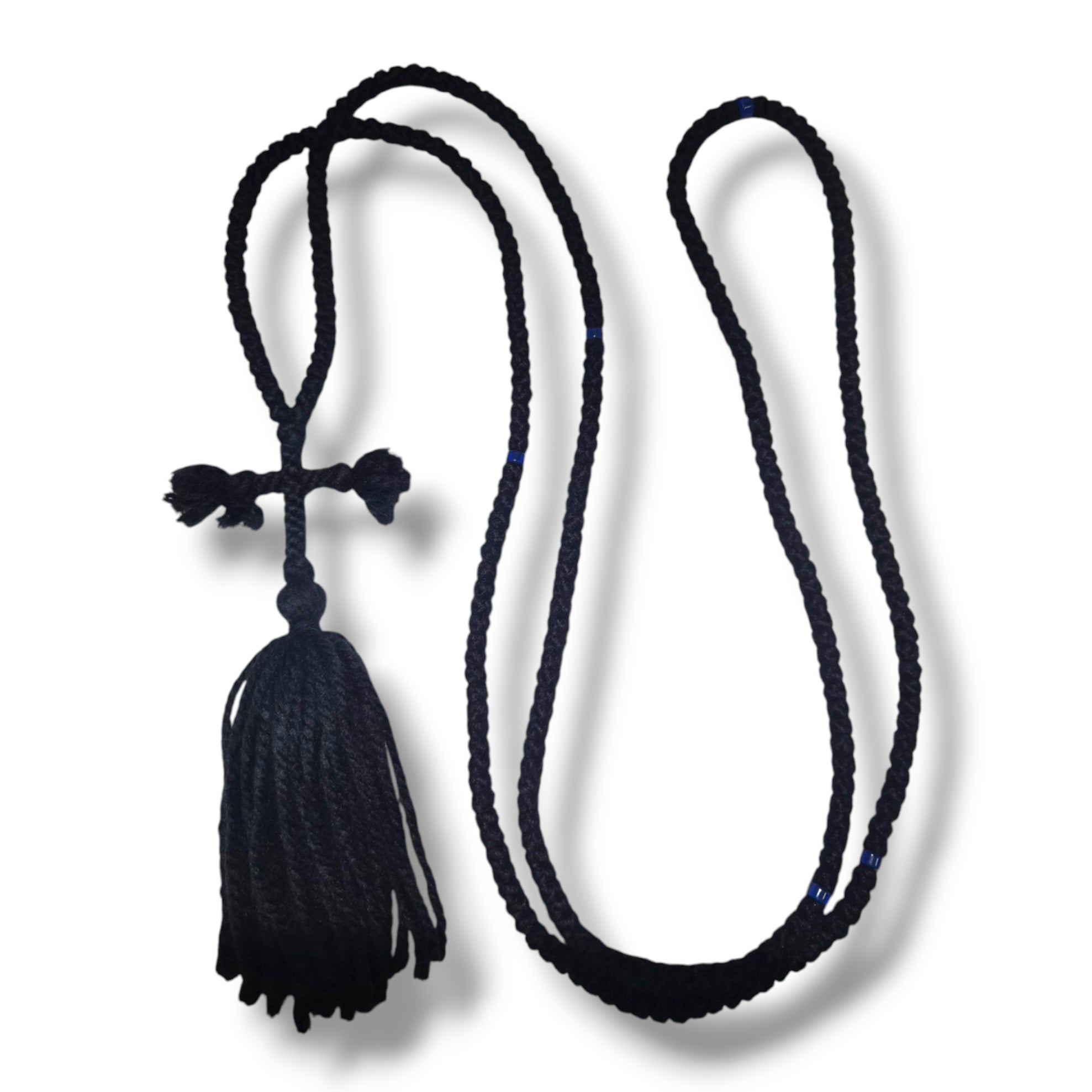Thick 300 Knot Blue Bead Prayer Rope