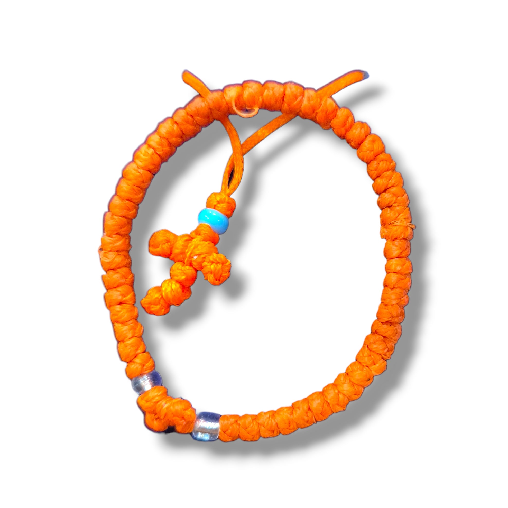 Thin Cross Necklace + Prayer Rope Bracelet Sets