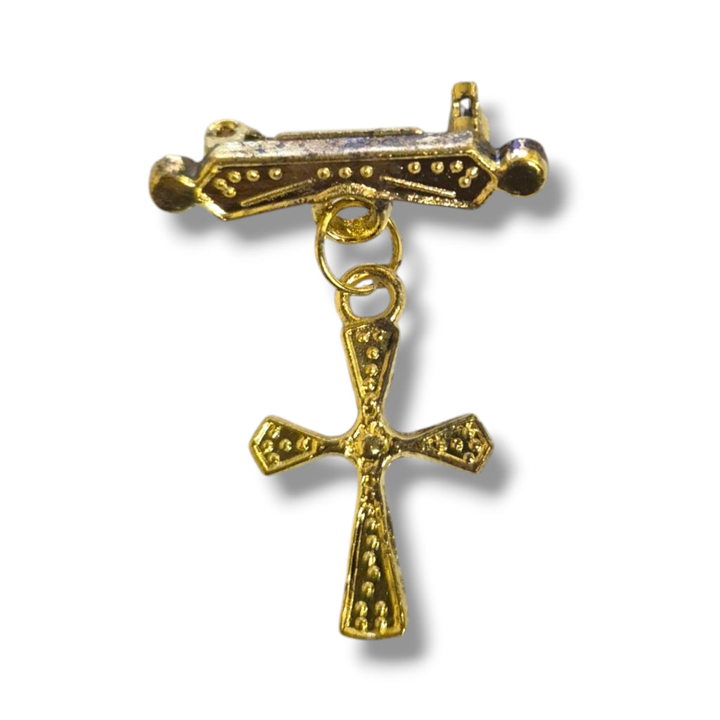 Gold Cross Pin