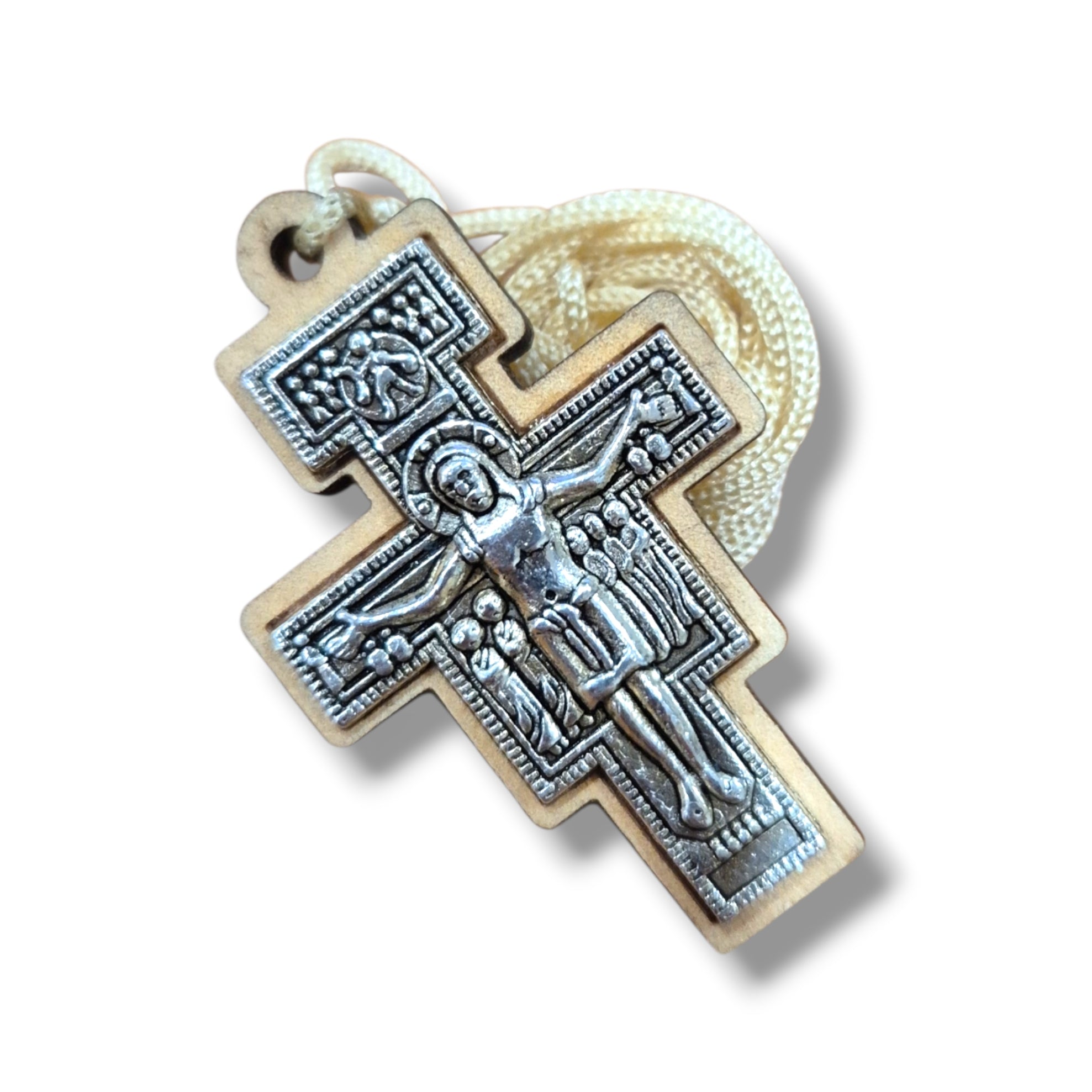 Large Wooden Cross Necklace (Style 5)