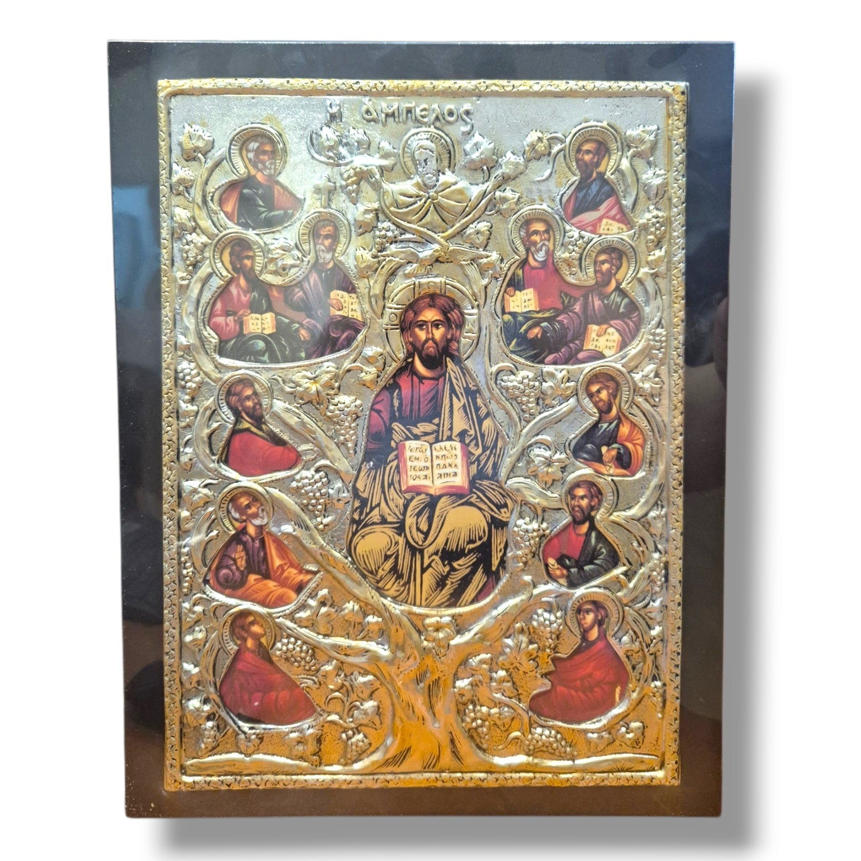 Christ the True Vine Icon (Silver Plated) 27x35cm