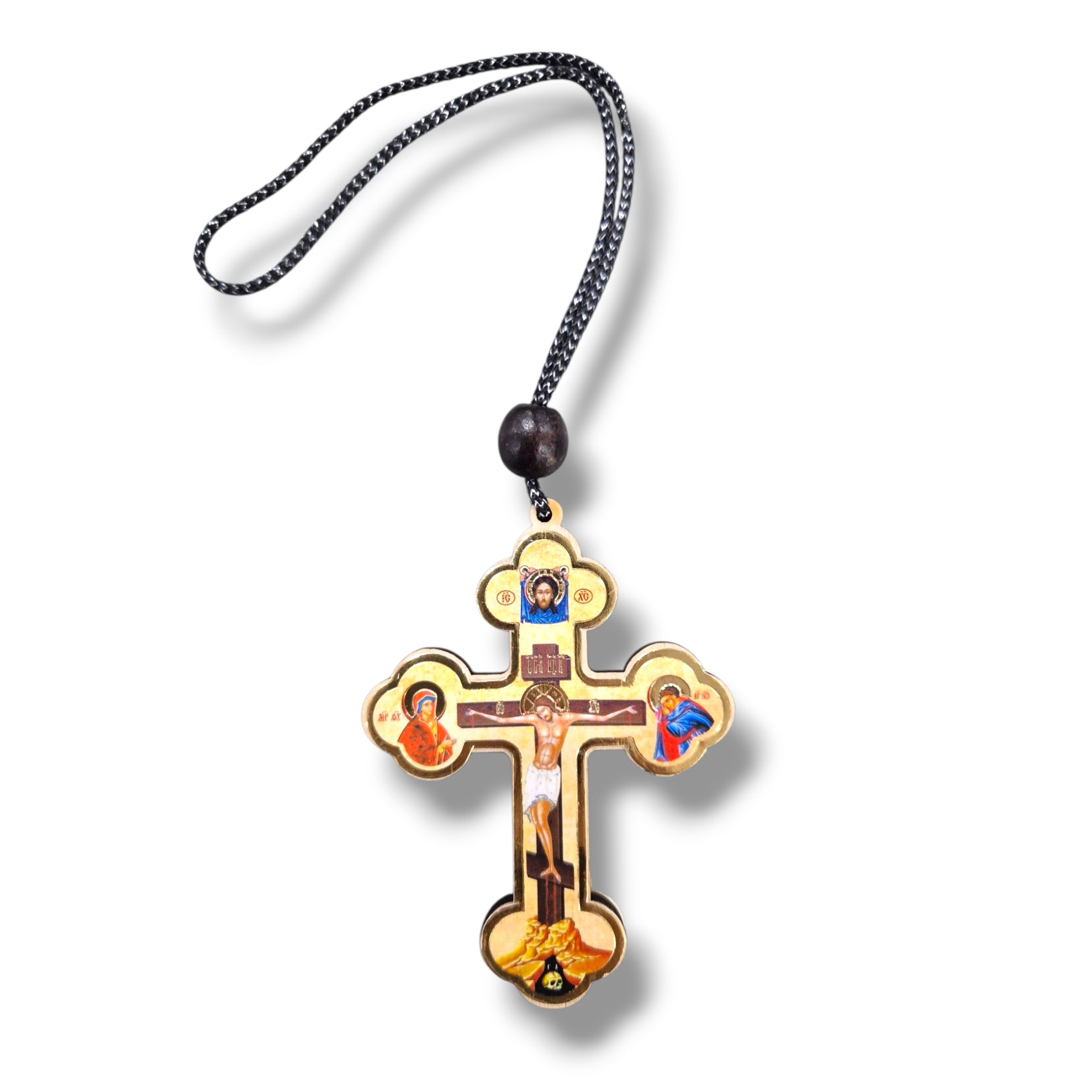 Crucifix Icon Car Cross (8.8x6.4cm)